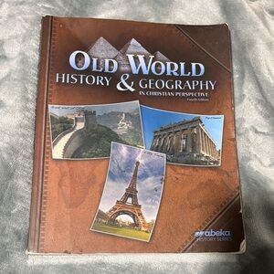 Abeka Old World History & Geography Book - Brown Cover